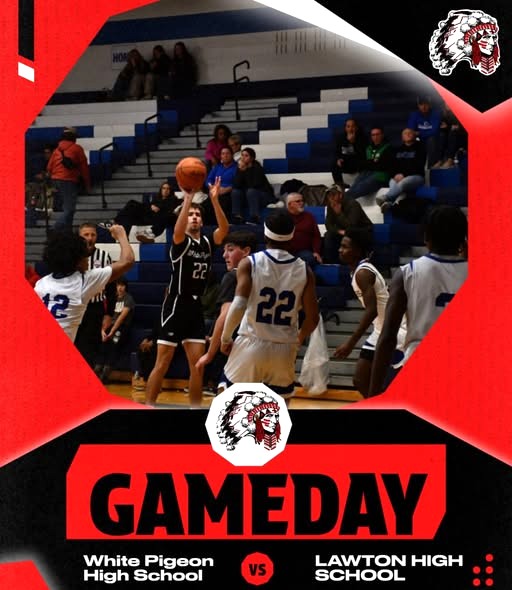 White Pigeon boys fall to host Lawton 64-35